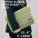 15/15.6 inch Laptop Sleeve Padded Shoulder Bag Notebook Carry Case Cover L KHAKI