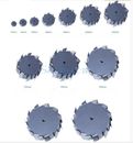 35mm To 350mm Stainless Steel Stir Blade Impeller Tooth Type Dispersed Disc Gear
