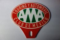 TOURING Y' AUTOMOVIL CLUB DE MEXICO TOPPER GREEN 3 1/2" HIGH by 3 1/4" WIDE 