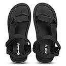 Kraasa Bottle Sandals/Sports Sandals/Casual Sandals For Men Black UK 8