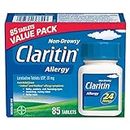 Claritin Allergy Medicine, 24-Hour Non-Drowsy Relief 10 mg, Value Pack, 85 Tablets