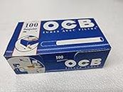 OCB France Auth. Seller RATTAN EXPO OCB EMPTY CIGARETTE FILTER TUBES - 100 PCS - BLUE BOX