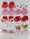 ACCESSORIES FOR 17" BABY BORN DOLL (10) 10 PAIRS SOCKS~ASSORTED PRINTS & COLOURS