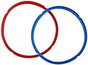 Instant Pot - Set di 2 anelli di tenuta a 8 quadretti, colore: rosso/blu