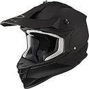 Black Gravel Solid Motocross Helmet M Matt Black