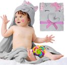 Hooded Baby Towels 33x33 Pink Pack of 20 Soft Terry Cotton for Boy/Girl