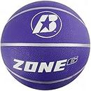 Baden Women's Zone Rubber Basketball, Indoor and Outdoor Ball, Purple, Size 6