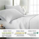 4 Piece Bed Sheet Set 1800 Series Microfiber Comfort Deep Pocket Hotel Bedsheets