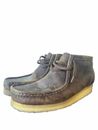 Clarks Boots Mens 12 Stinson Hi Wallabee Brown Leather Classic Chukka Crepe Sole