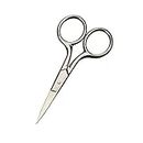 Professional Grooming Scissors for Personal Care Facial Hair Removal and Ear Nose Eyebrow Trimming Stainless Steel Fine Straight Tip Scissors Men