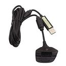 OSTENT 2 in 1 Wireless Controller Play and Charger USB Cable Compatible for Microsoft Xbox 360 Color Black