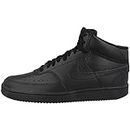Nike Men's Court Vision Mid Sneaker, Black/Black/Black, 10 Regular US