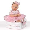 The Ashton-Drake Galleries 'Light of My Life Baby Doll and Ottoman Set' by Linda Murray