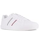 Nautica Men's Capto Casual Lace-Up Shoe,Classic Low Top Loafer, Fashion Sneaker-White Size-10
