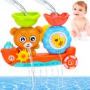 Giocattoli da bagno bambini vasca da bagno giocattoli bambini piccoli riempimento cascata giro e flusso regalo di compleanno