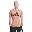 adidas Performance Brand Love Running T-Shirt, Pink, S
