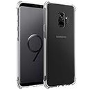Solimo Silicone Mobile Cover (Soft & Flexible Shockproof Back Case with Cushioned Edges) Transparent for Samsung Galaxy S9