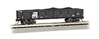 Bachmann Trains - 40' Gondola Car - Burlington Northern (Black) with Removable Coal Load - N Scale