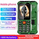4G Unlocked Shockproof Flashlight Dial Mobile Cell Phones Loud Speaker KeyPad