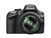Nikon D3200 - Cámara réflex digital de 24 Mp (pantalla 2.9", estabilizador, vídeo Full HD), color negro - kit con objetivo AF-S DX 18-55mm f/5.6 VR II [importado]