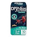 Huggies DryNites Night Time Pants for Boys 2-4 Years (13-20kg) 10 Count