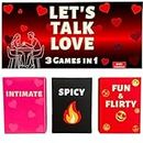 Let's Talk Love - Couples Games for Fun and Romantic Date Night. Perfect Game Gift to Spice up Your Relationship - Intimate and Spicy Ideas