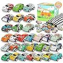 SevenQ Toy Cars for Kids Ages 4-8, 30Pcs Pull Back Cars Playsets with Storage Bags,Race Car Party Favors Mini Toys for Toddler Boys Girls Treasure Box Prizes Classroom Rewards Bulk Gifts