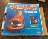 1974 Vintage Sit ‘n Spin Child Ride On Toy Yellow And Orange  In Original Box