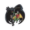 Batman and Robin Figures Running Embroidered Iron On Patch NEW UNUSED