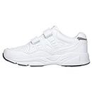 Propet Women's Stability Walker Strap Sneaker, White, 9 Narrow