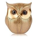 Owl Statue Home Decor, Retro Buho Owls Figurines For Unique Home Decorations, Living Room Decorations, Gold Office Decor, Small Decor Items For Shelf, Bookself TV Stand Decor, Owl Gifts For Owl Lovers