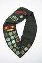 Girl scout sash with badges & pins vintage  Sierra Madres council