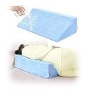 NEPPT Pillow Wedge for Sleeping After Surgery Bed Incline Pillow Waterproof Foam Wedge Cover Patient Turning Device Prevention Bed Sores Relieve Back Pain Pregnancy Body Positioners