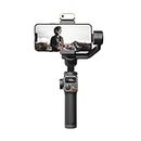 Hohem iSteady M6 Kit Smartphone Gimbal Stabilizer 3-Axis with Magnetic Fill Light AI Tracking Sensor with OLED Display for iPhone Android Max Payload 400g | Black