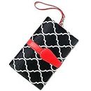 Baby Bucket Portable Foldable Baby Kid Changing Mat Pad Cover Change Nappy Bag Travel Pocket (Black)