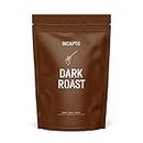 Incapto Café en Grano Dark Roast - Máxima Cafeína | Origen Brasil | 100% Arábica | Tueste Oscuro y Natural | Finca Minas Gerais, Fazendas| Espresso muy fuerte | Paquete 1kg