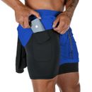 24Power 2in1 Workout Shorts Shorts Quick Drying Running Shorts with Pockets
