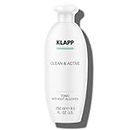 KLAPP Cosmetics - Clean & Active - Tonic without Alcohol - sanftes, klärendes Gesichtswasser - bringt den pH-Wert wieder ins Gleichgewicht - für trockene, empfindliche Haut geeignet - 250 ml