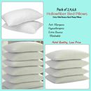 Pillows Hollowfiber Filled Bounce Back Hotel Quality Anti Allergenic Pack2,4,6,8