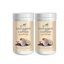 CAcafe Collagen Coffee, Coconut Infused Colombian Coffee with Anti-Aging Collagen, Creamy Drink Mix, Make Iced or Hot, Packed with Antioxidants, Natural Energy and Stress Relief, 2-Pack, 19.05oz 540g each