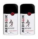 MEDISTIK Extra Strength Pain Relief Stick. Long Lasting Topical Pain Reliever for Backache, Arthritis Muscle & Joint Pain, 58g, Pack of 2