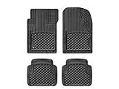 WeatherTech Semi Universal All Weather and Vehicle Trim to Fit Floor Mats - 4-Piece Set Black