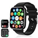 1.90''with Smart Watch(Answer/Make Calls),Smart Fitness Tracker Watches for Android/iOS Phones,Bluetooth Call and Text Message/Sleep Monitor/Heart Rate/Step Counter Android Smartwatch for Women Men