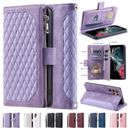 Leather Card Wallet Case For Samsung Galaxy S24 S23 S22 Ultra S21 S20 FE Note 20