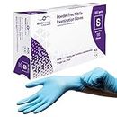 MediHands Nitrile Gloves Small, Blue Heavy Duty Disposable Gloves, Powder Free, Latex Free, and Protein Free, Medical, Food, Multi Use, Pack of 100