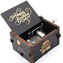 Zesta Wooden Happy Birthday music box/Vintage Hand Crank Musical Gifts for Men Birthday Special/Birthday Gift for Girls/Wooden Musical Box Gift for Wife