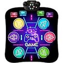 ZIZZ Dance Mat Gift for Kids:Best Dance Pad for Toddler Age 3 4 5 6 7 8 9 10 11 12 Years Olds Boys Girls Birthday Activities Party Favor Supplies Outdoor Games Gifts with LED Lights & Bluetooth Modes