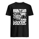 ShingoC Ltd Hunting Fishing and Loving Everyday T-Shirt Black