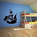 GADGETS WRAP Home Decoration Pirate Ship Wall Decals Vinyl Art Wall Stickers Children's Room Detachable Wallpaper Mural Wall Sticker