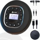KLIM Journey Portable CD Player Walkman w/Bluetooth, Car FM Transmitter, SD, MP3